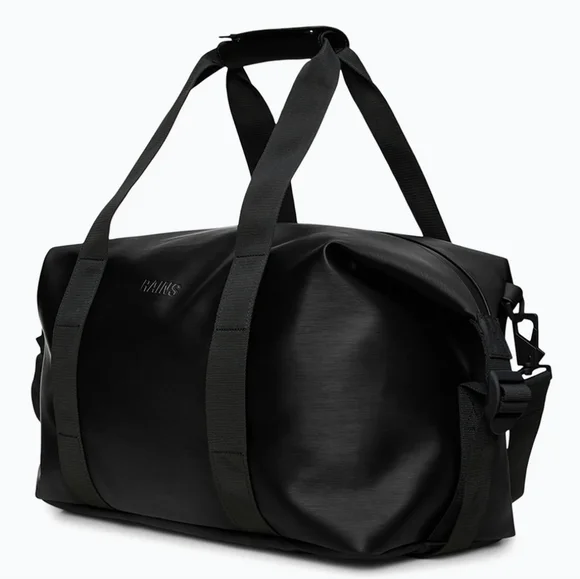NWT! Rains, UNISEX, Hilo Weekend Bag , Small W3, Black Grain